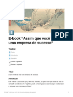 E-Book Assim Que Voc Vai Criar Uma Empresa de Sucesso