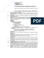 Esquema para Elaboración Del Informe de Pasantías