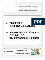 Matriz Extracelular, Transmisión de Señales - Medicina 2021 (1)