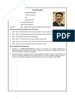 Faculty profile of Dr. Brigadier B Chandrasekhar