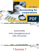 Accounting For Corporations: ACT B861F