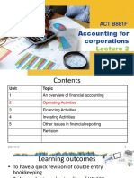 Accounting For Corporations: ACT B861F