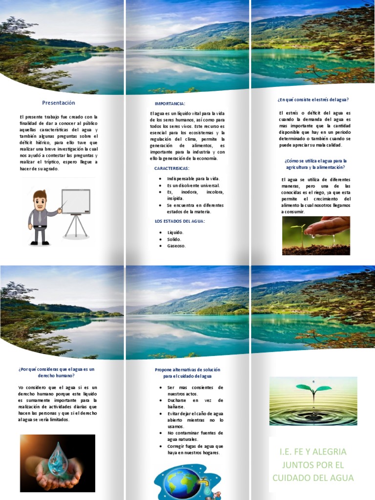 Importancia y cuidado del agua | PDF | Agua | Entorno natural