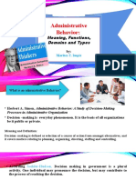 Administrative Behavior:: Meaning, Functions, Domains and Types