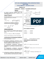 Expresiones algebraicas y polinomios