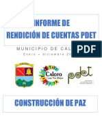 Informe Rendición de Cuentas PDET Caloto 2021