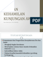 Asuhan Kehamilan Kunjungan Awal