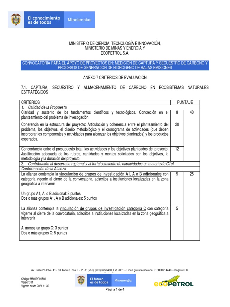 Convocatoria de Proyectos de CTeI | PDF | Negocios