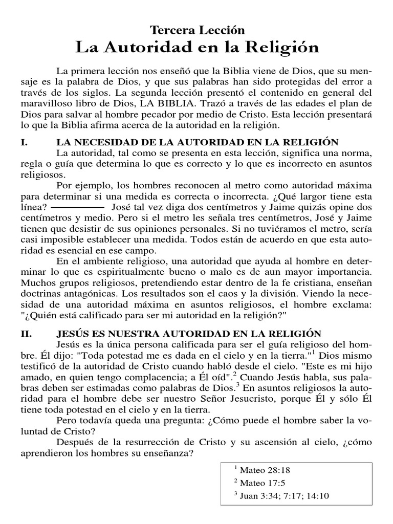 Leccion 3 | PDF | Jesús | Cristo (título)