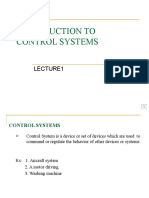 Introduction To Control Systems