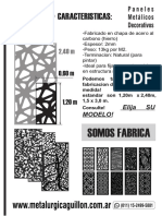 Paneles Metalicos Decorativos Catalogo Nuevo 300