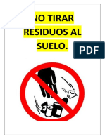 No Tirar Residuos Al Suelo