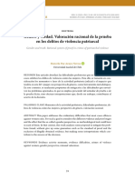 Araya, Marcela. Género y Verdad. La Valoracion Racional de La Prueba en Los Delitos Patriarcales