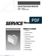 Color Television Receiver: Chassis: KS1C (P) Model: CS21A9W2QS/MUR