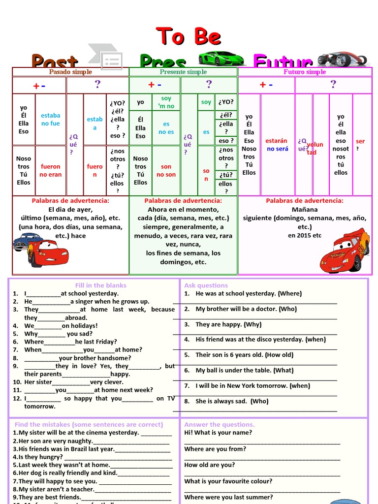 English Tenses and Question Formation | PDF