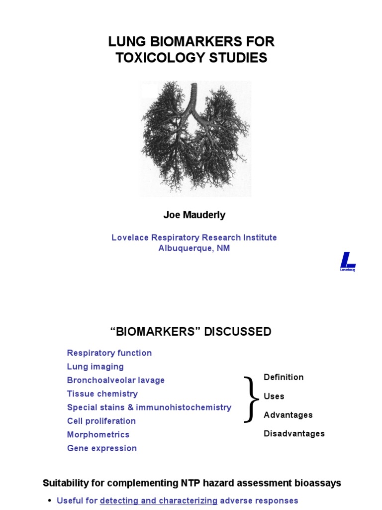 Lung Biomarkers in Toxicology Studies | PDF | Gene Expression | Proteomics