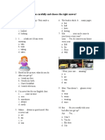 Daily Test - Simple Present Tense