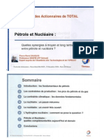 Pétrole Et Nucléaire, Quelle Synergie ? Pierre René Bauquis