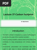 Unit 4 Lecture 38-Carbon Foot Print