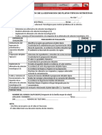 Ficha de Evaluación de La Exposición de Platos Típicos Nutritivos