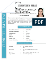 Cv. Liz Katherine Guzman Malpartida