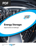 Energy Storage:: Opportunities & Challenges