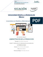 Administración de producción: tipos de procesos