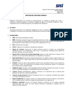 4.04 Gestión Del Recurso Hídrico