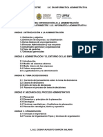 Temario y Criterios de Evaluacion Informatica Administrativa