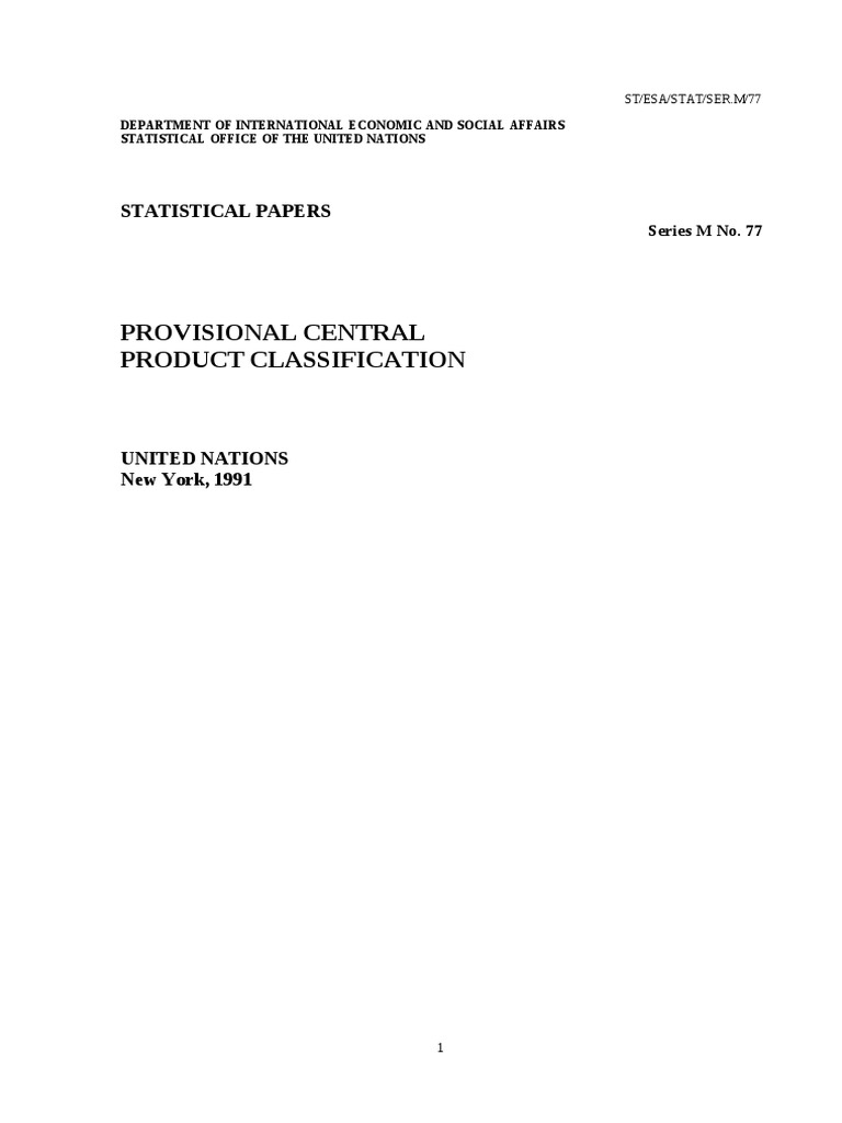 Image Result For Central Product Cl Ification Cpc Version Unsd