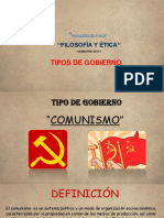 TIPOS DE GOBIERNO Comunismo A