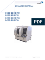 DECO 20/10 PTO Deco 20/8 Pto DECO 26/10 PTO Deco 26/8 Pto: Tb-Deco Programming Manual (Basic)