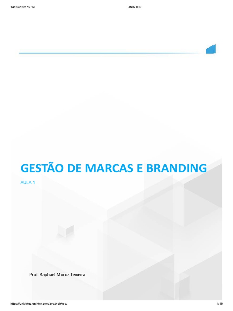 Gestão de Marcas e Branding: Introdução | PDF | Marca | Marketing