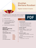 Kholifah Berliana Rosdiani: Digital Content Creator