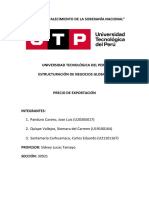 Tarea Precio de Exportación