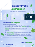 CSR Company Profile - Stop Pollution by Slidesgo