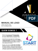 Manual de Logo para Cantora Amanda Letícia