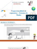 02 PROPORCIONALIDAD DE SEGMENTOS - TEOREMA DE THALES