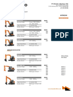 Guide Line Price and Product: Mini Excavator