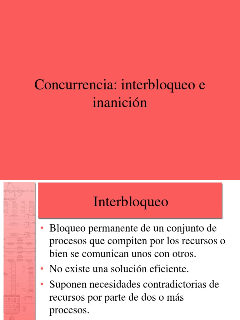 Interbloqueo y concurrencia en sistemas | PDF | Estructura de datos de ...