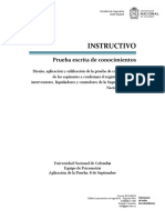 Instructivo de La Prueba