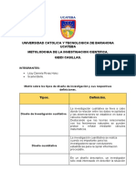 Matriz Sobre Diseño de Investigacion