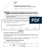 Guía Matemáticas 8° 6 Multiplicación de Racionales