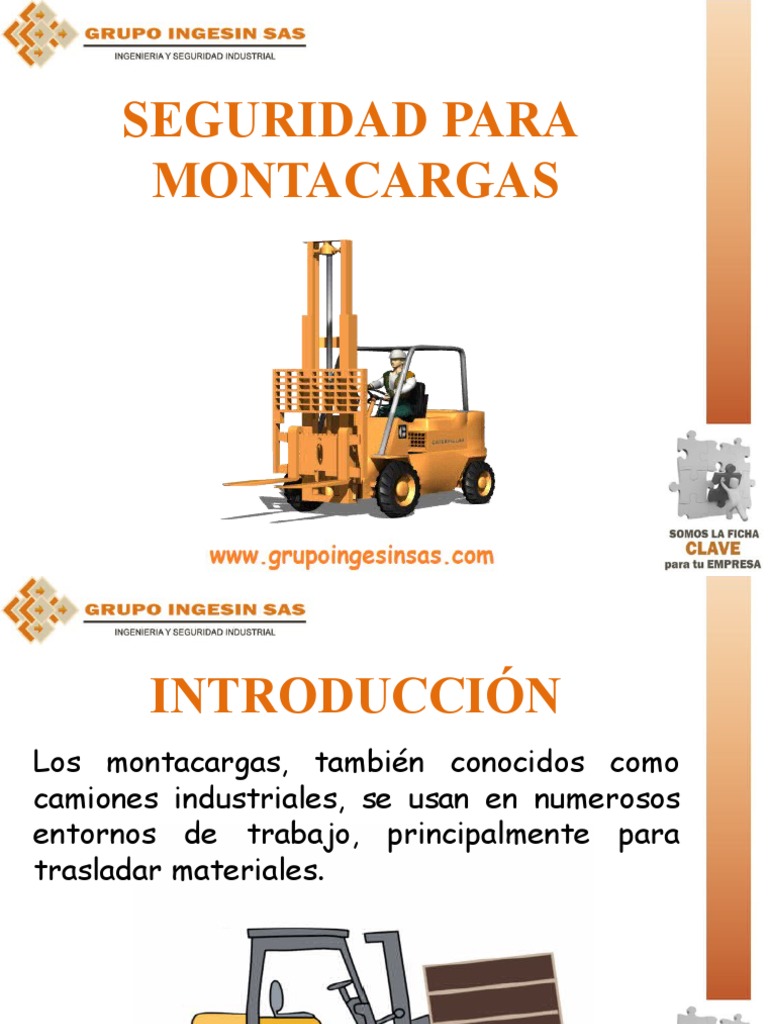 Seguridad en el Manejo de Montacargas | PDF | Máquina elevadora ...