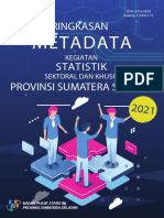 Ringkasan Metadata Kegiatan Statistik Sektoral Dan Khusus Provinsi Sumatera Selatan 2021