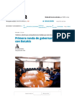 Primera Ronda de Gobernadores Con Batakis - Volvimos A Decirle Que Acompañamos Las Medidas Que Está Tomando - Página12