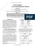 Electric Modulus Powerful Tool For Analyzing Dielectric Behavior