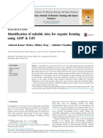 Identification of Suitable Sites For Organic Farming Using AHP & GIS