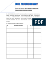 7.4.42 Acta Capacitacion en Seguridad y Salud en Obra y Entrega de Implementos de Seguridad en Obra