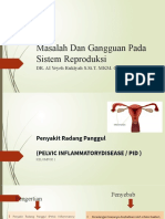 Masalah Dan Gangguan Pada Sistem Reproduksi (Pertemuan 2)